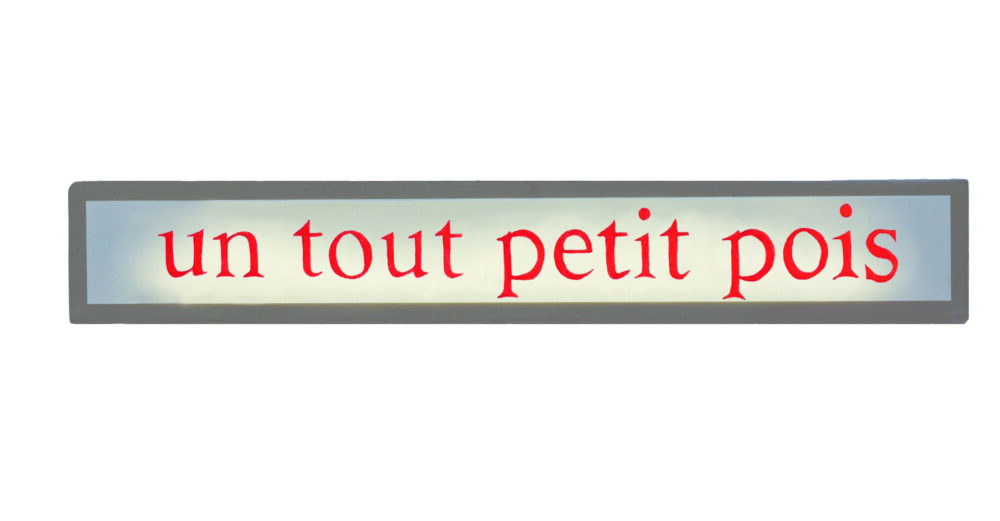un tout petit pois mots-words